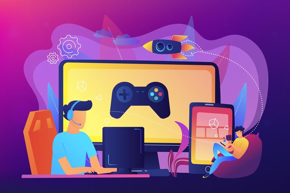 Teen sitting alone in a dark room, focused on a computer screen, showing signs of online gaming addiction.